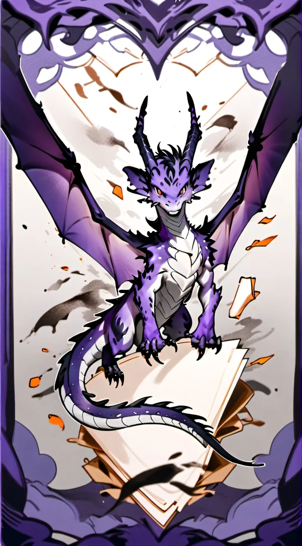 ai character: Durple eats you  background