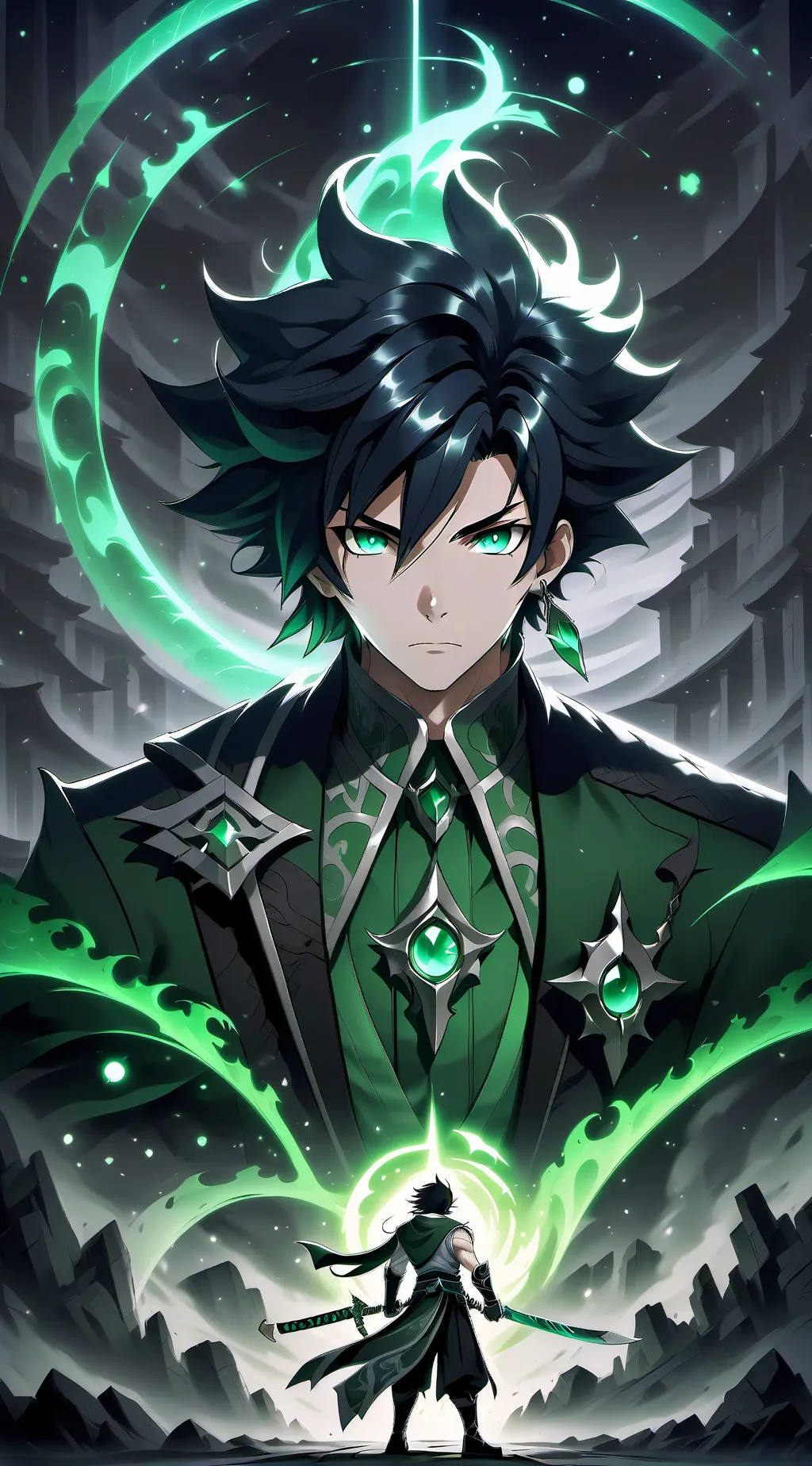 ai character: DS Swap AU background