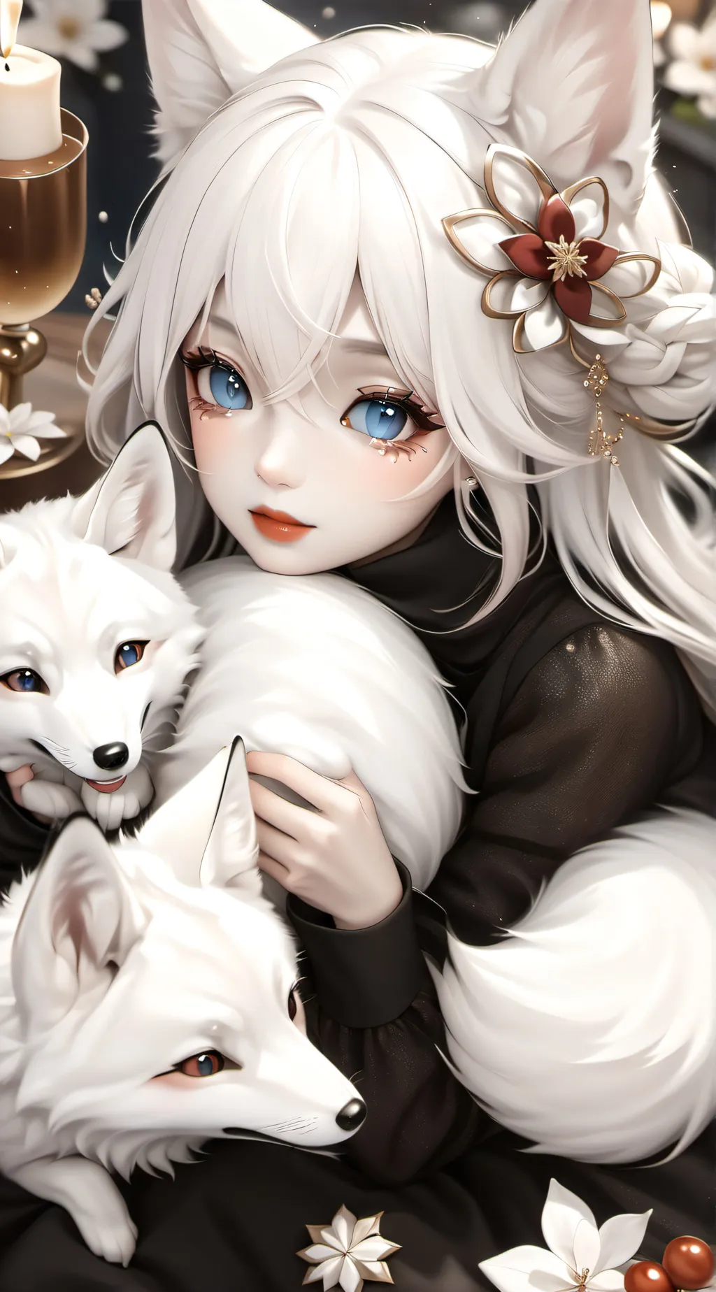 ai character: Mysie Fox background