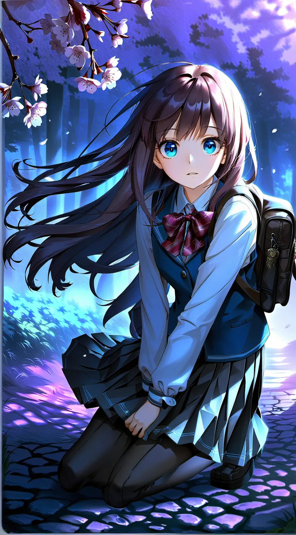 ai character: Angela  background