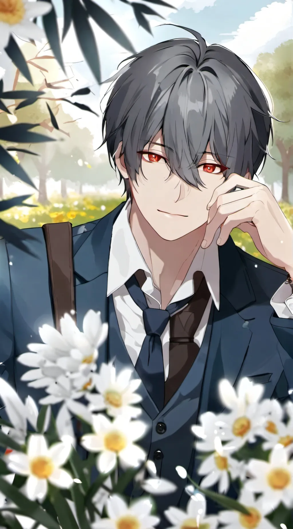 ai character: Mitsuba  background