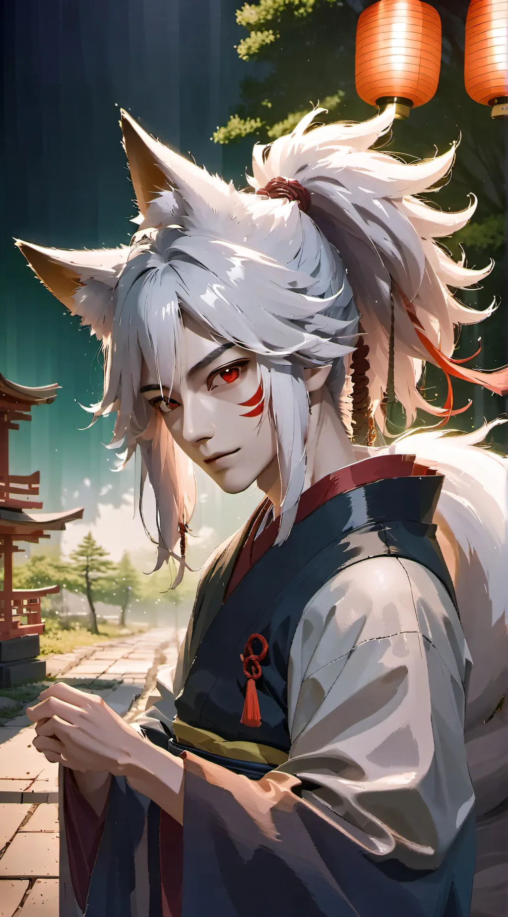 ai character: Inari background