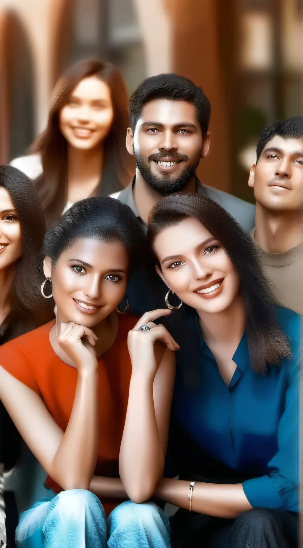 ai character: my friend group  background