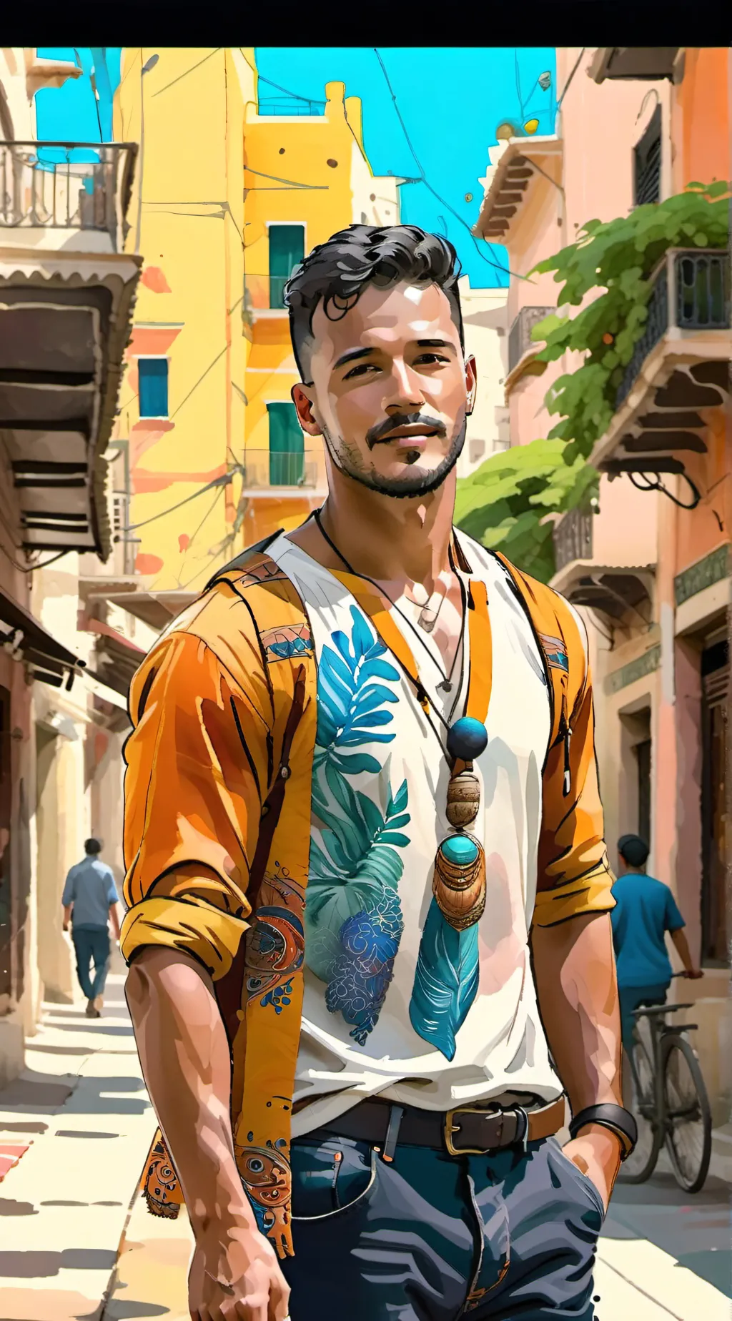 ai character: alfonso herrero  background