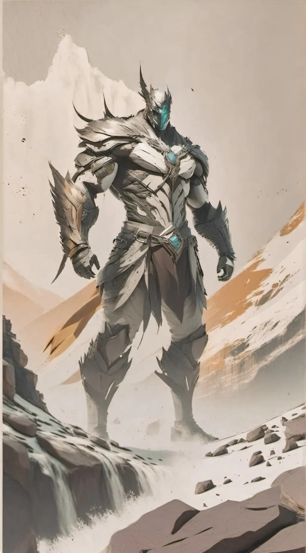 ai character: upgraded titan tv  background