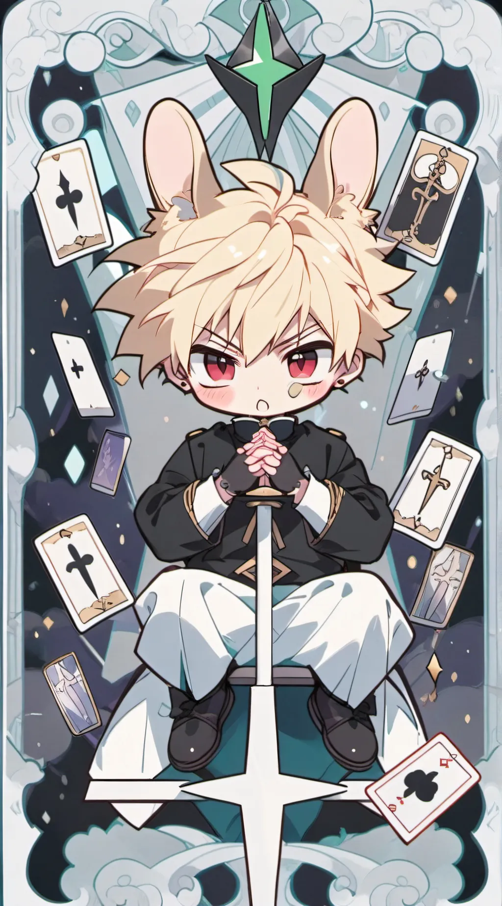 ai character: villain Bakugo✝ background