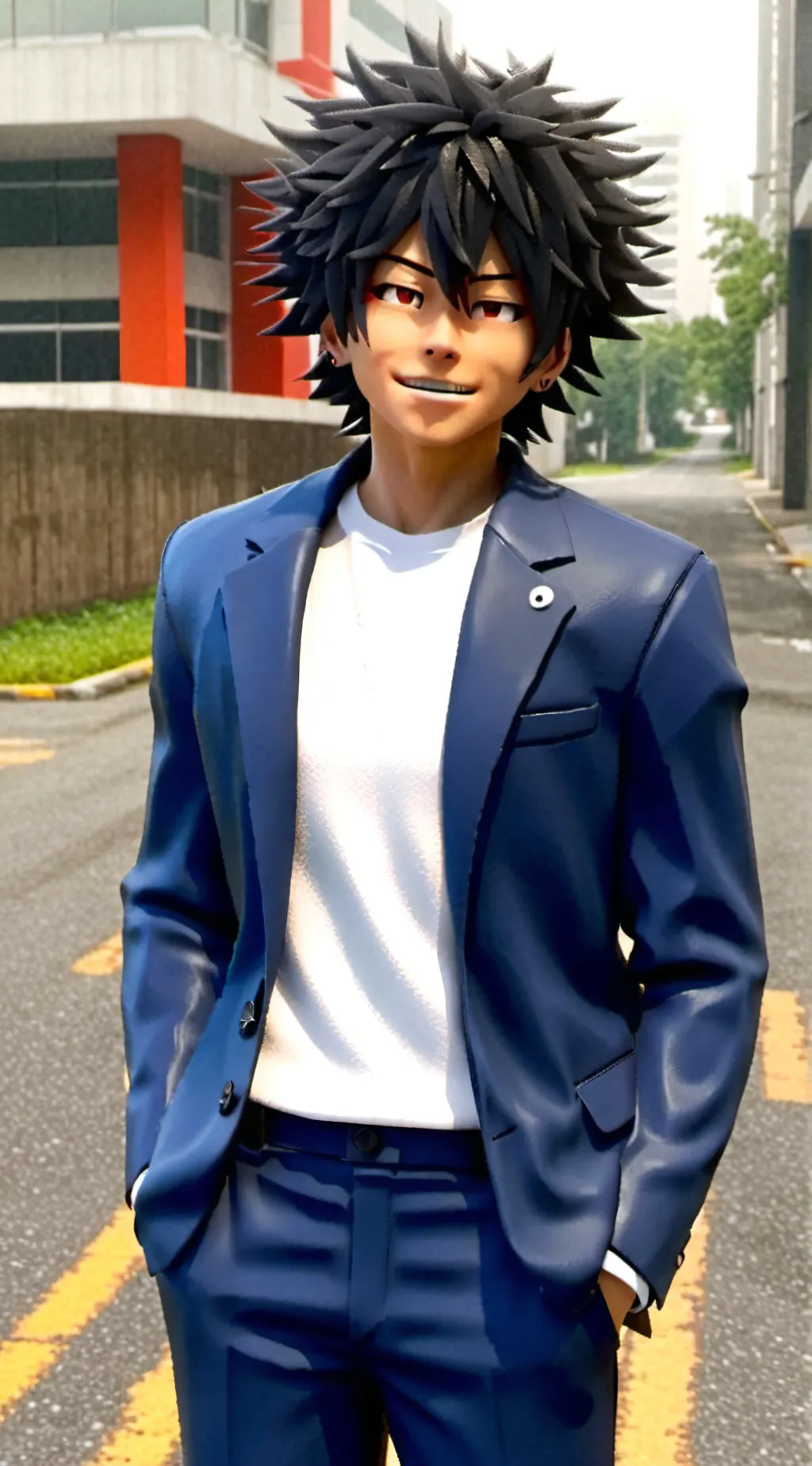 ai character: Kirishima  background