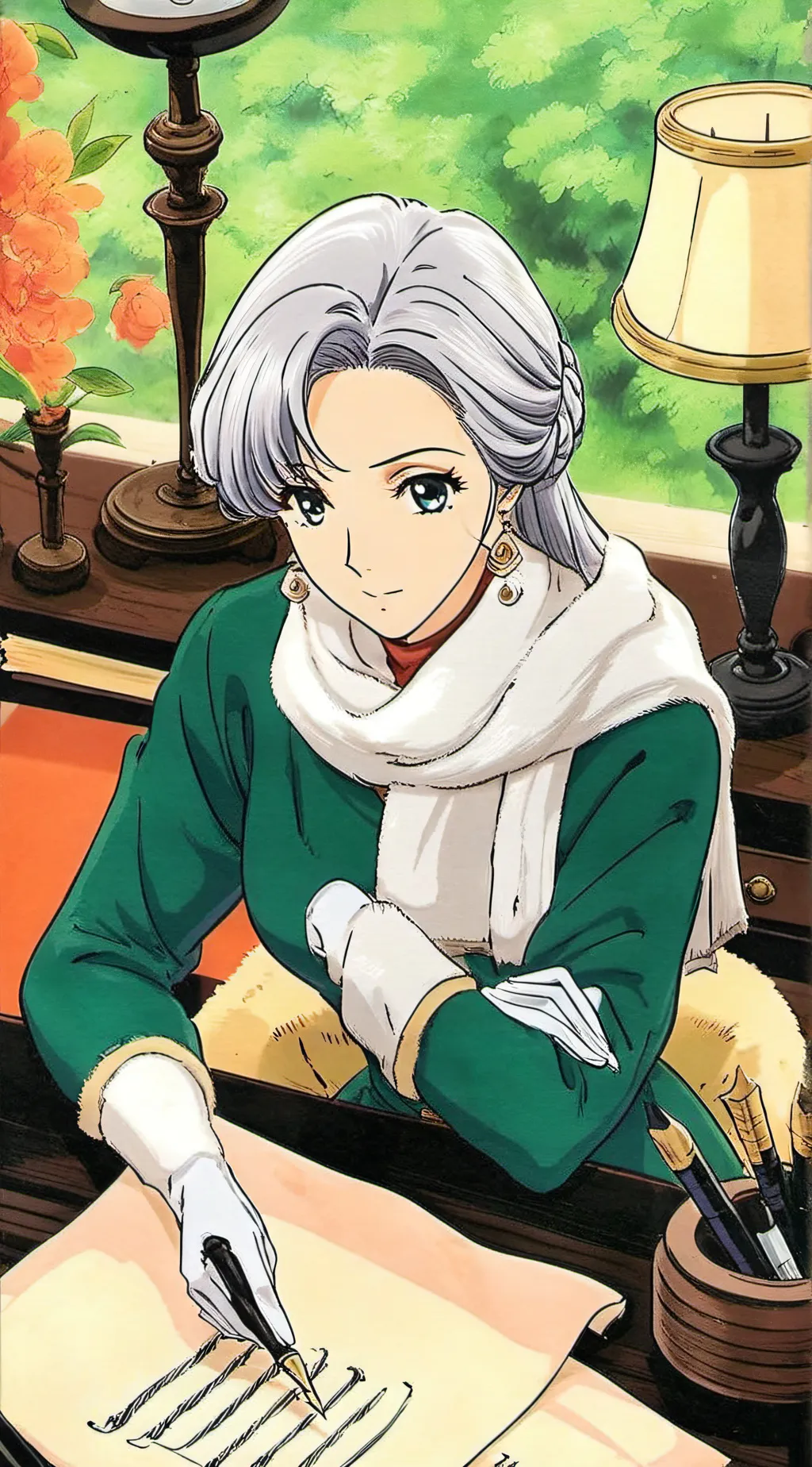 ai character: Luna background