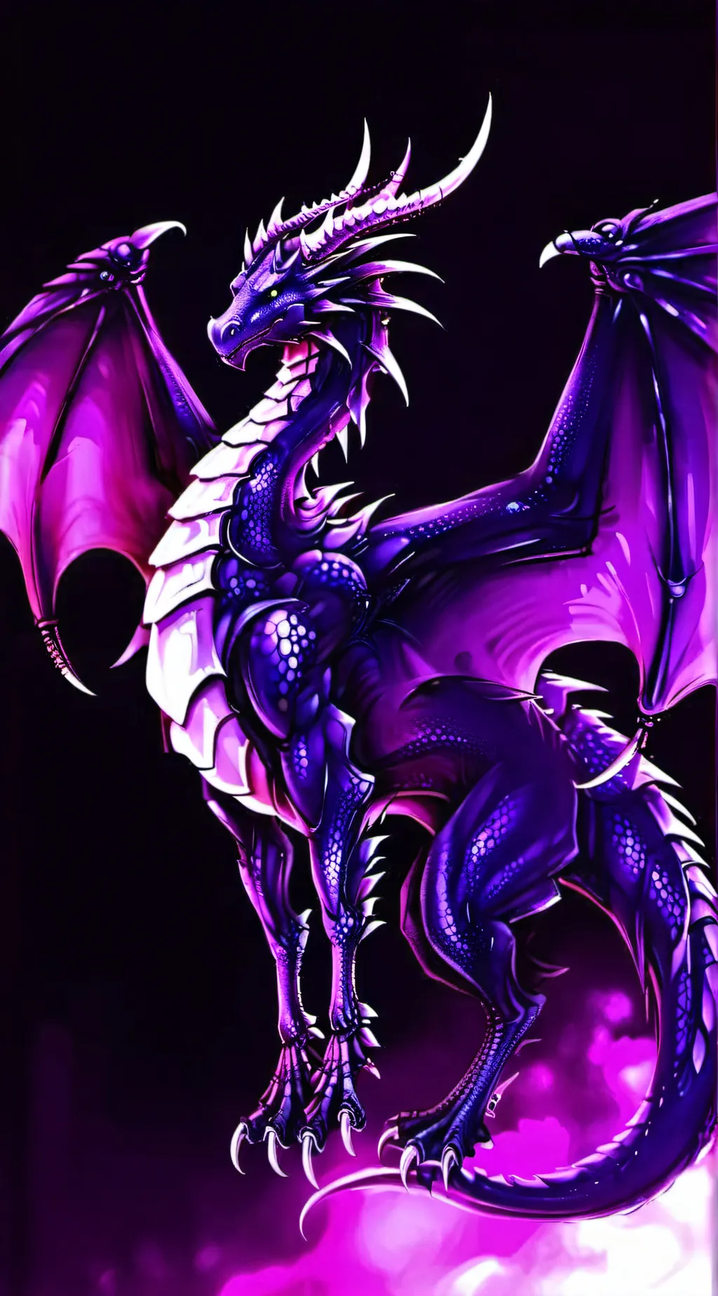 ai character: Galaxy Dragon background