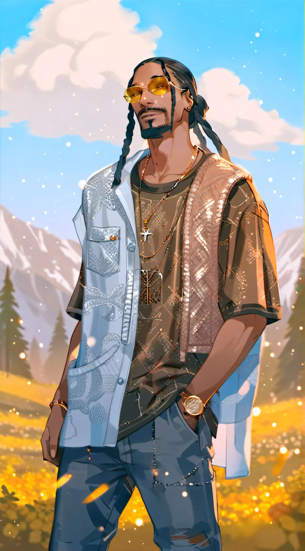 ai character: snoop dogg fn background