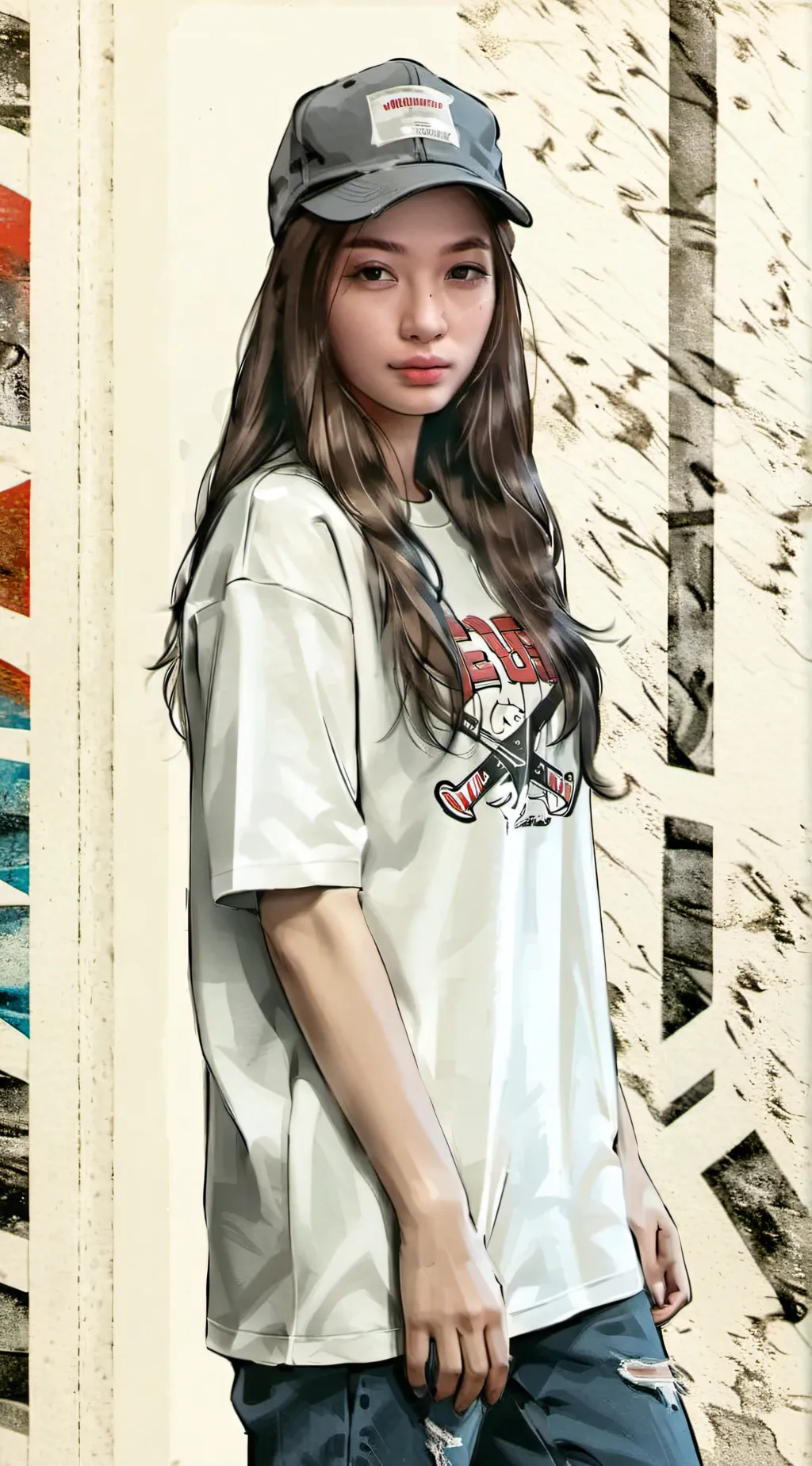 ai character: Nicolette Vergara background