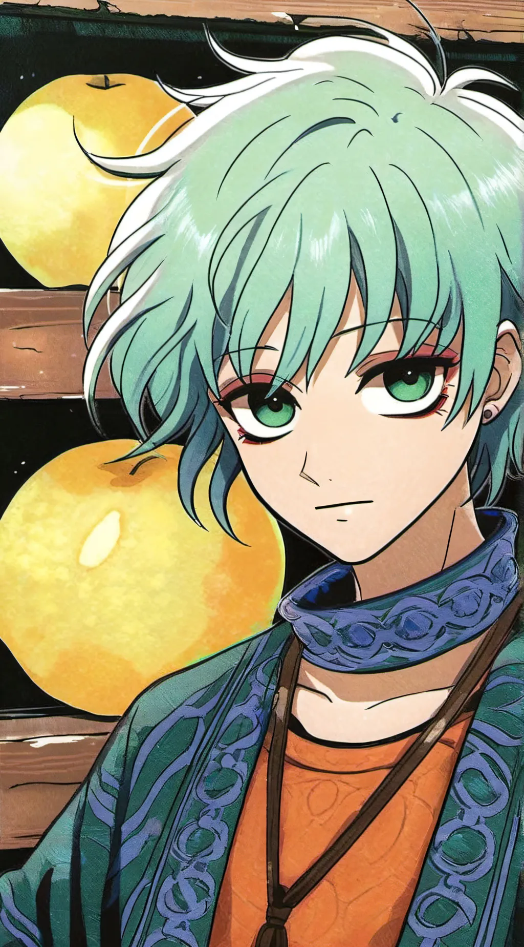 ai character: Sally face baby background