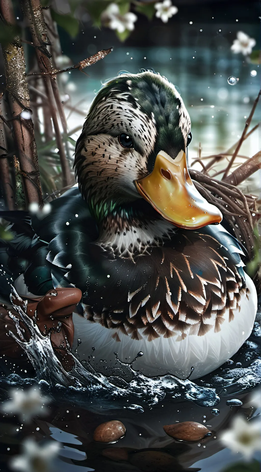 ai character: mighty duck background