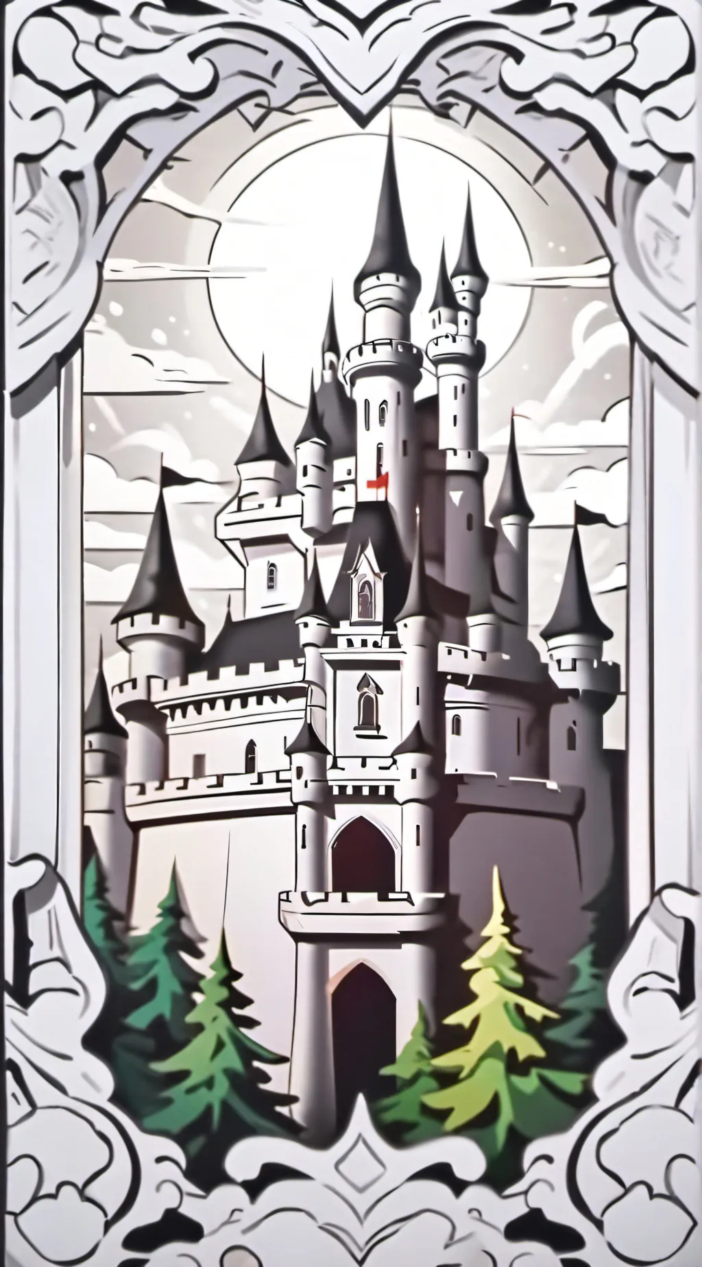 ai character: [•DW Royal AU•] background