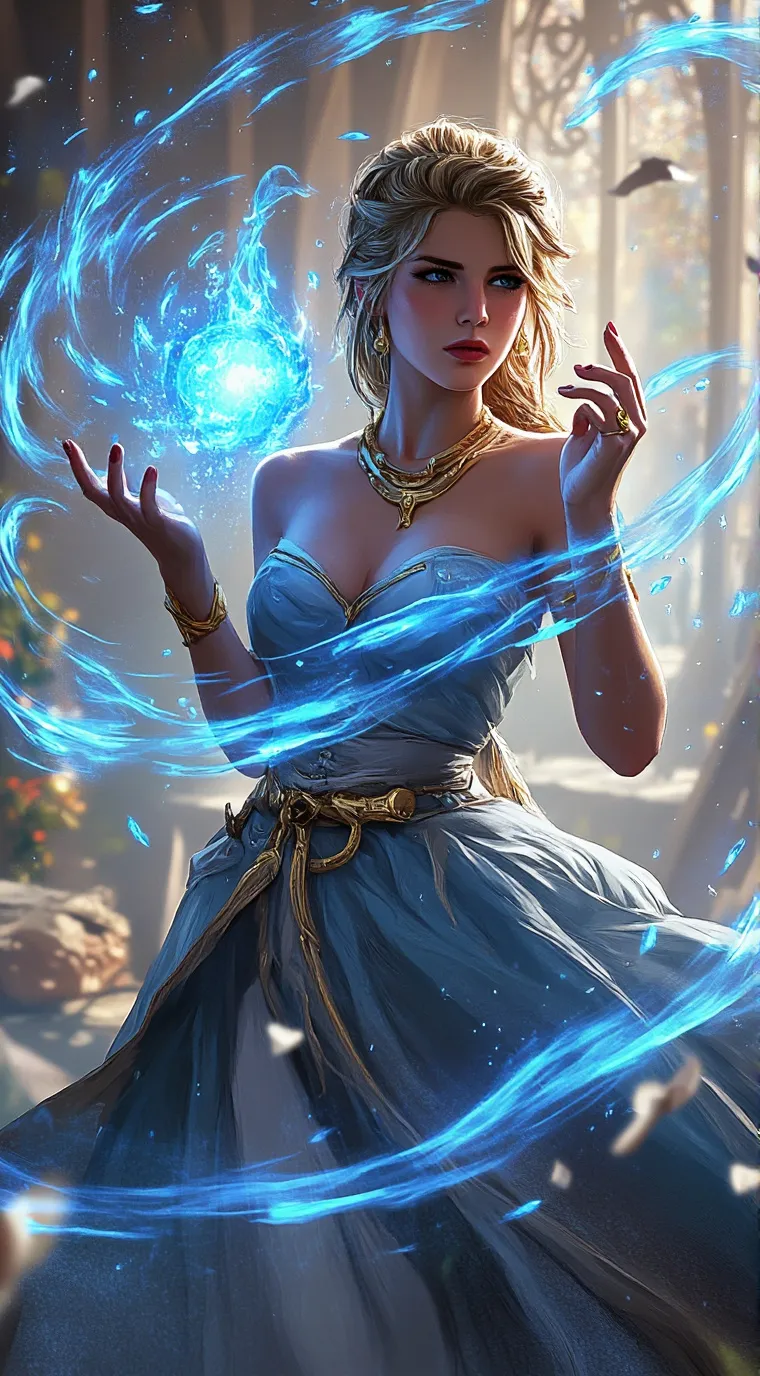 ai character: Cowgirl  background