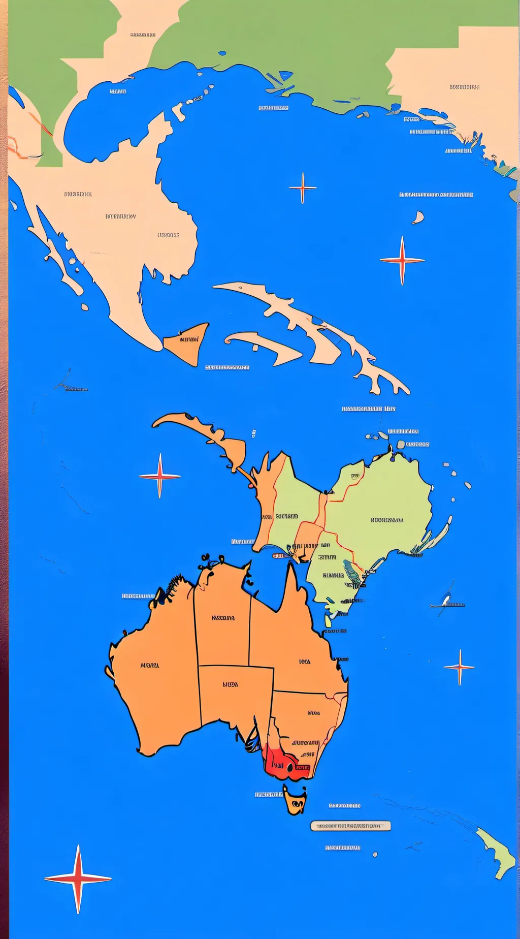 ai character: 🇳🇿 X 🇦🇺 background