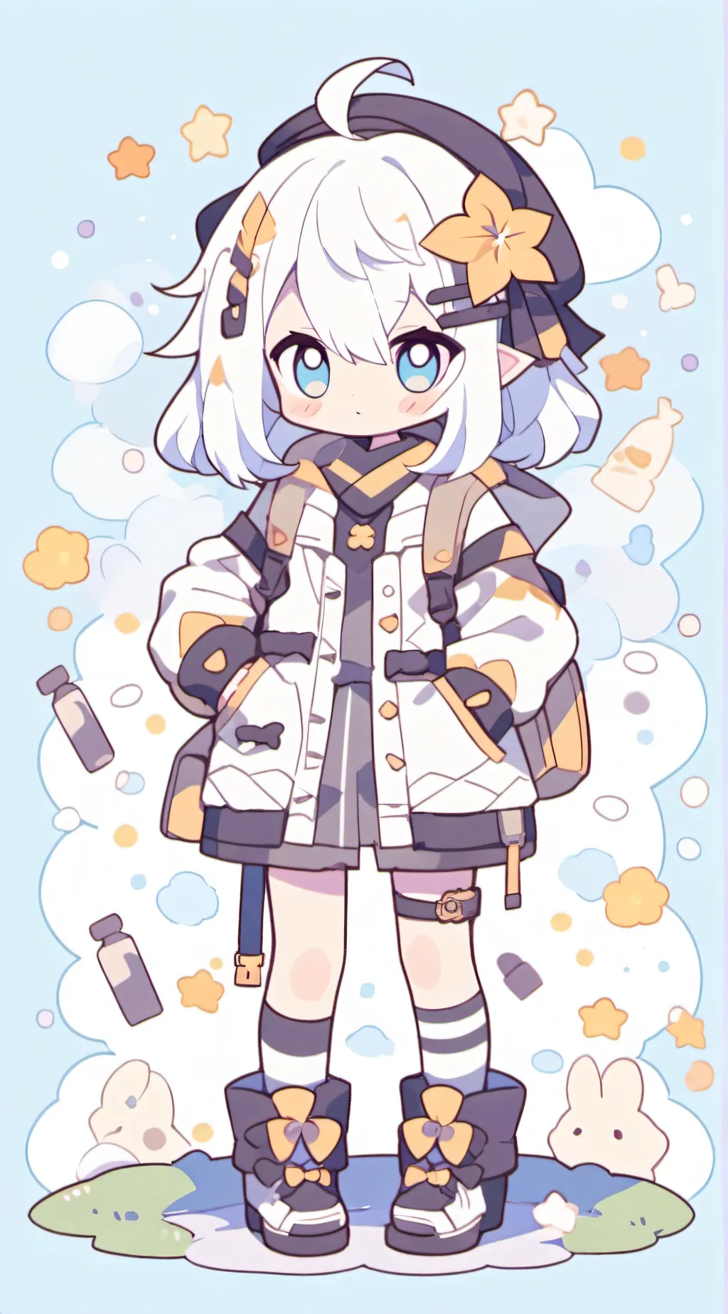 ai character: chibi background