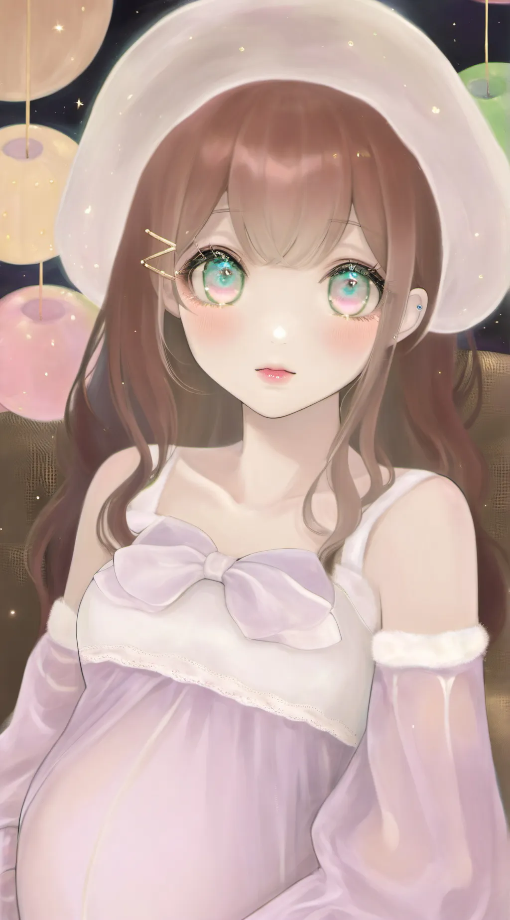 ai character: Pregnant bedroom background