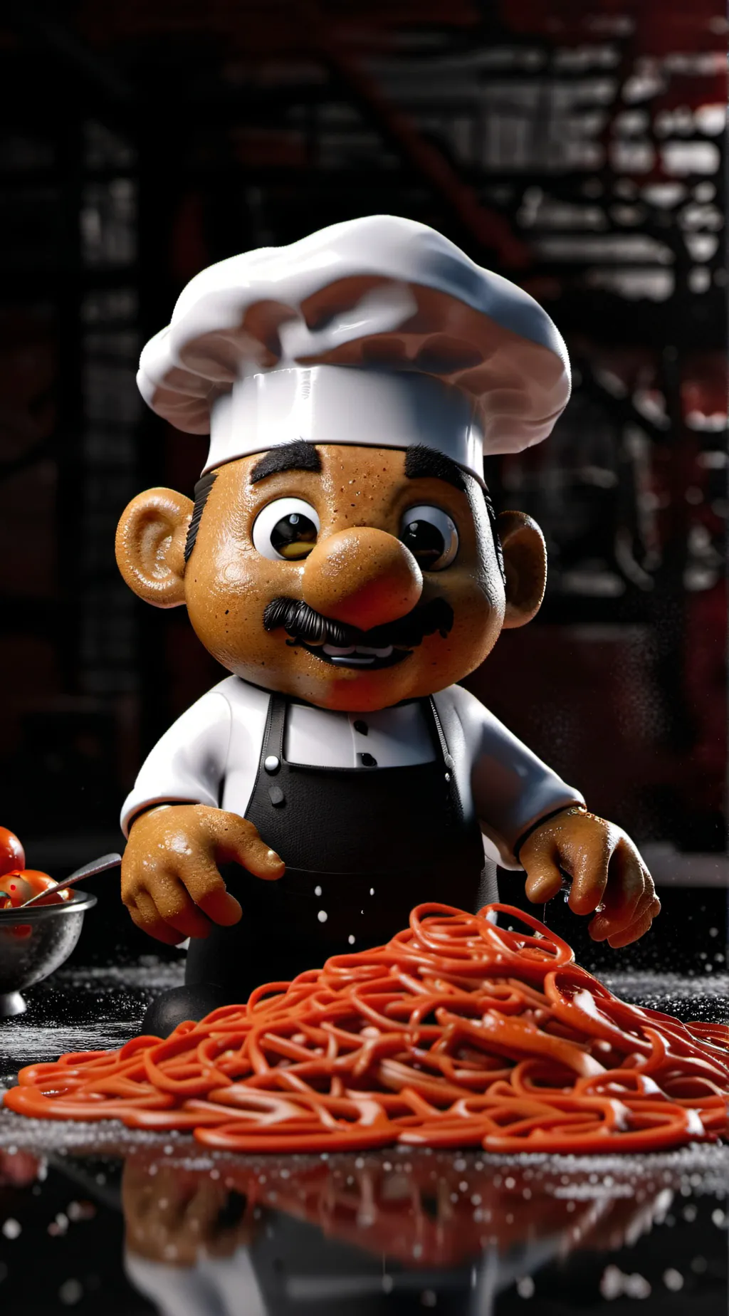 ai character: Fake peppino  background