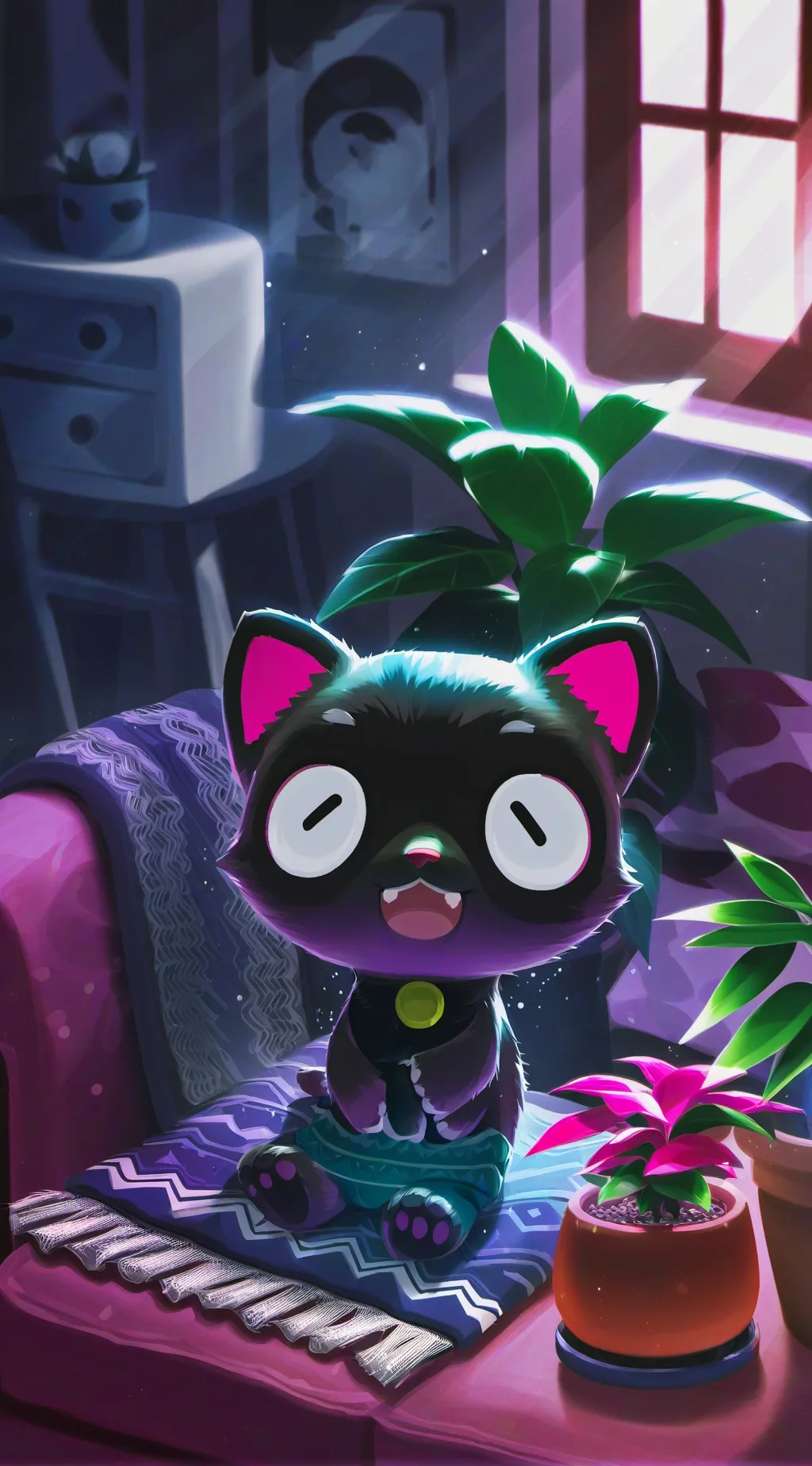 ai character: dandys world  background