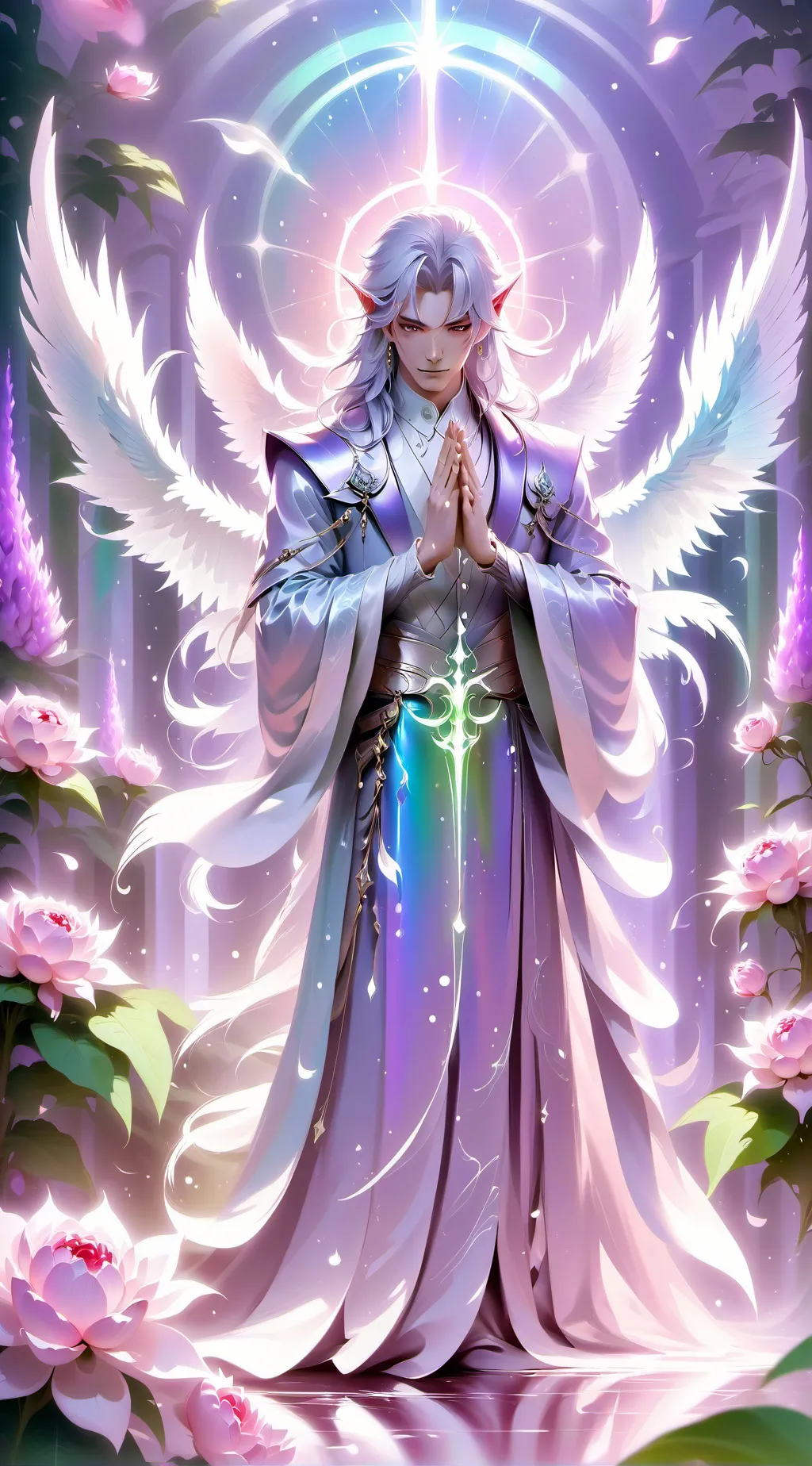 ai character: garden of the seal background