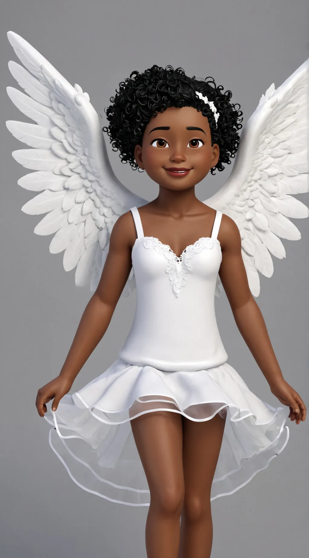 ai character: Angel girl background