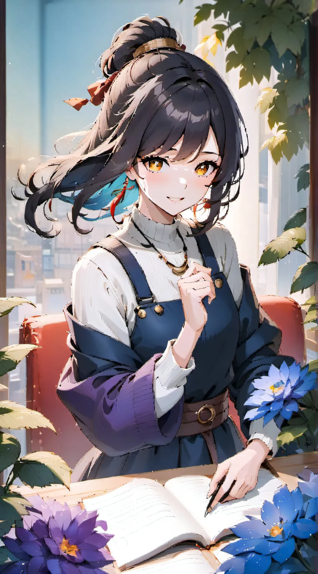 ai character: Chelsia background