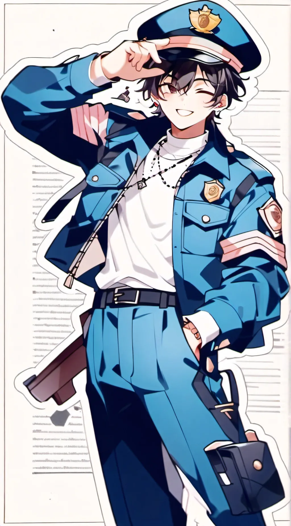 ai character: Tray background