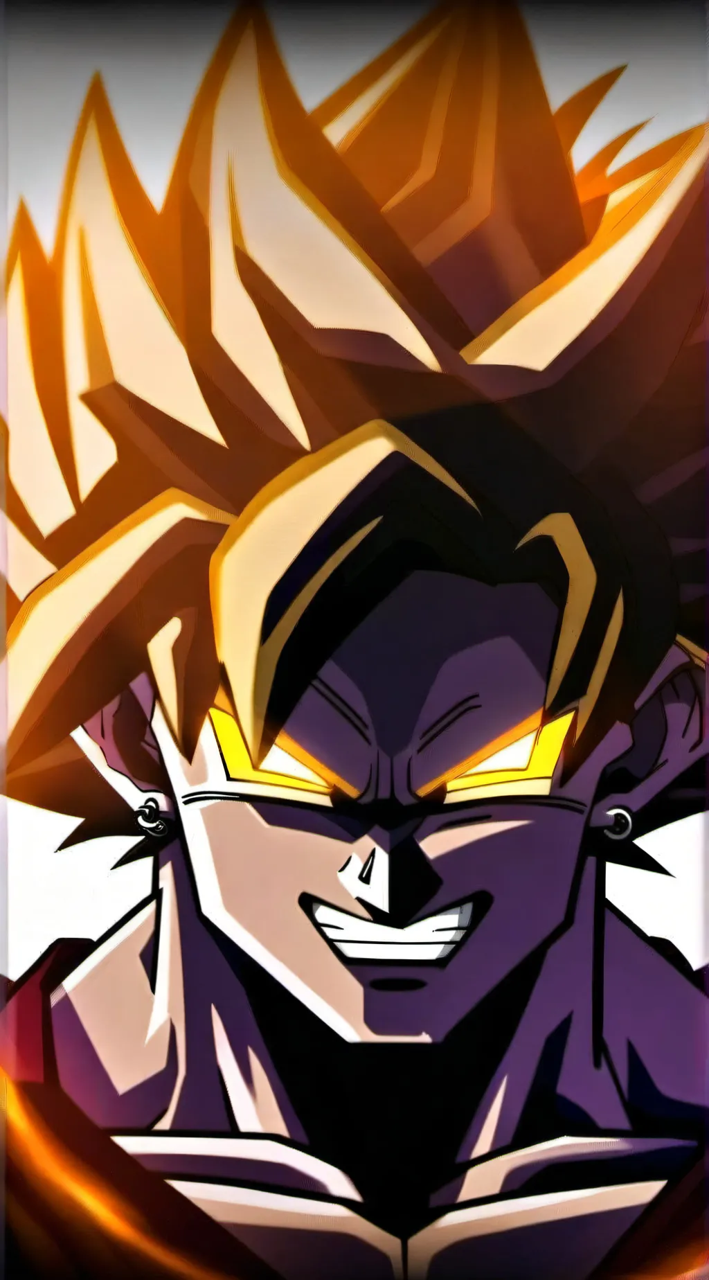 ai character: Goku vs Nokia background