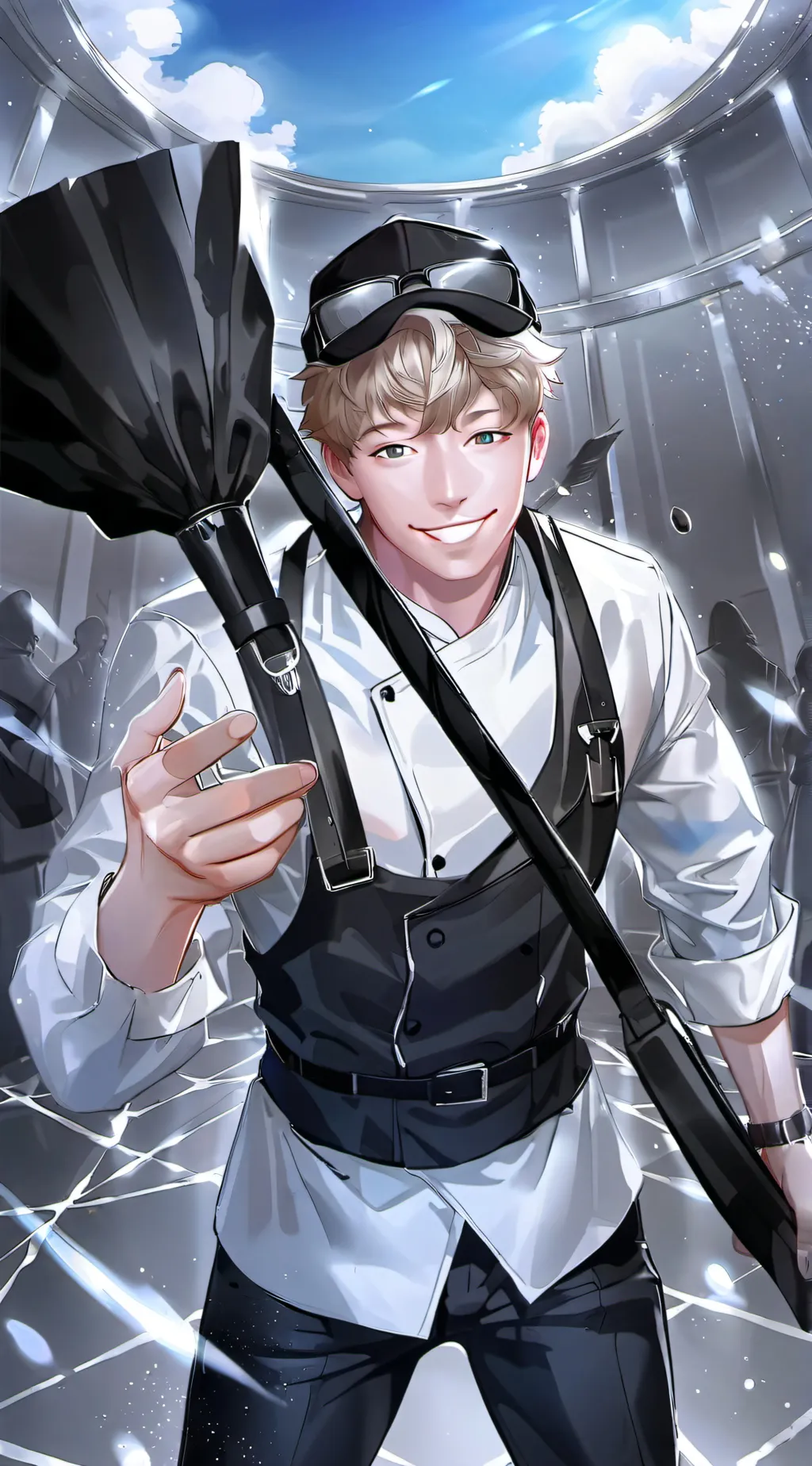 ai character: Ben cam & derik  background