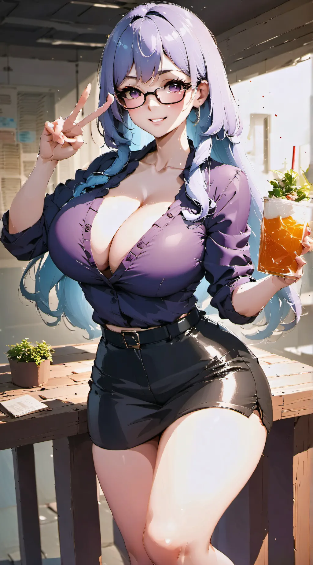 ai character: Lila background