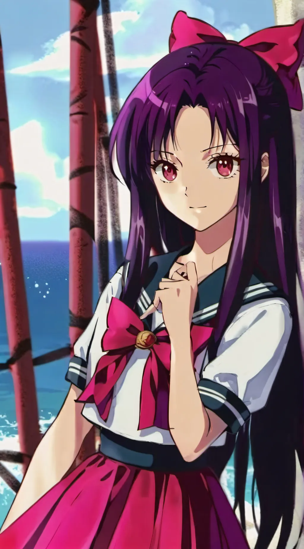 ai character: Izuna Hazuki background