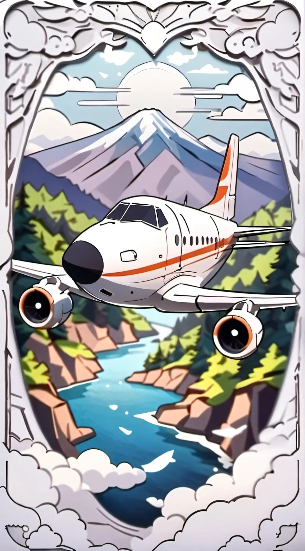 ai character: PLANE crashes :D background