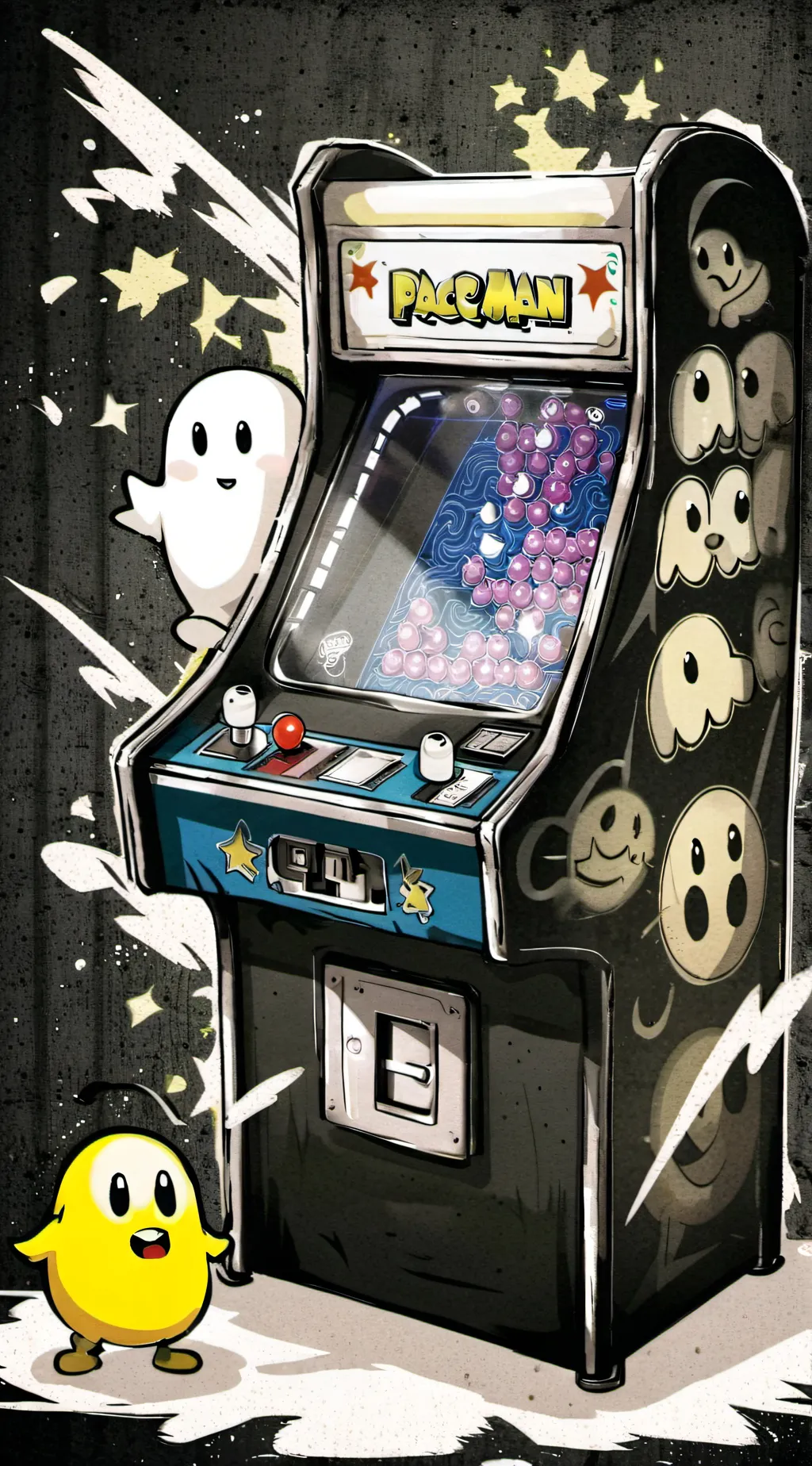 ai character: Pac-Man (1999) background