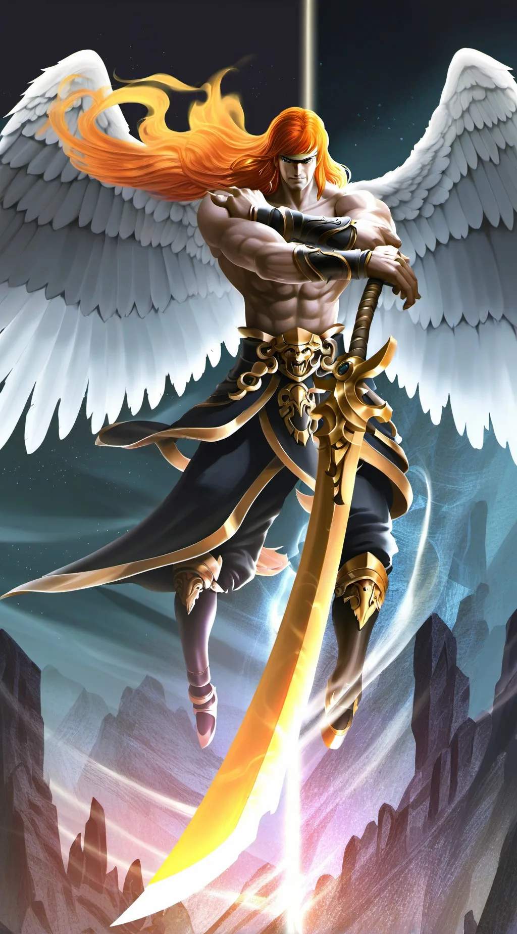 ai character: Angemon background