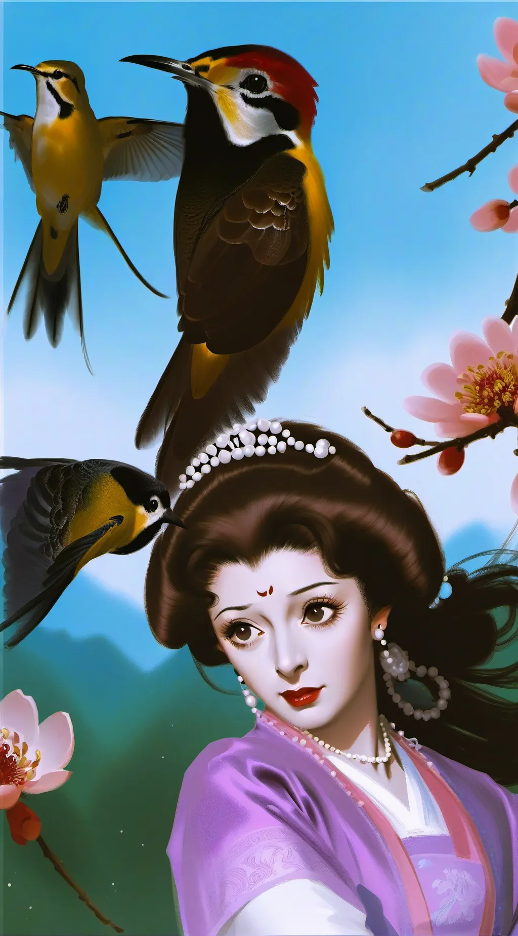 ai character: Lana  background