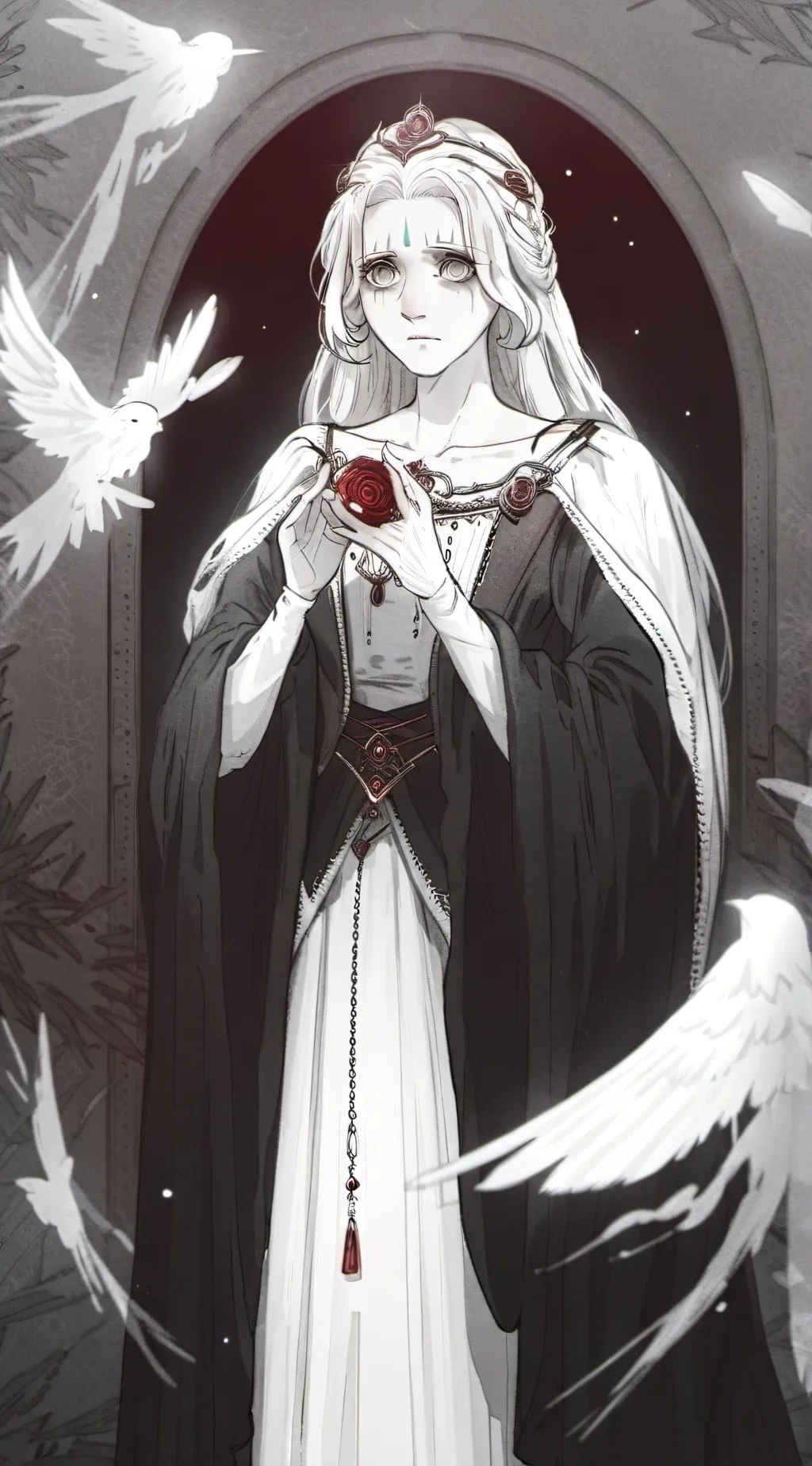 ai character: ghost of princess background