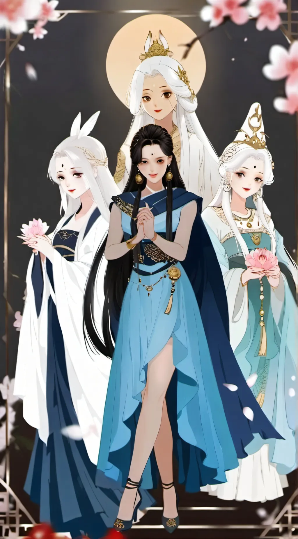 ai character: 3 godeses kill all background