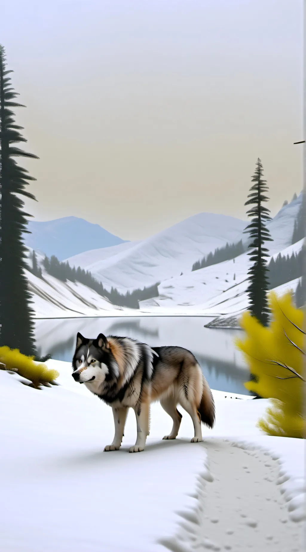 ai character: loba con crias background