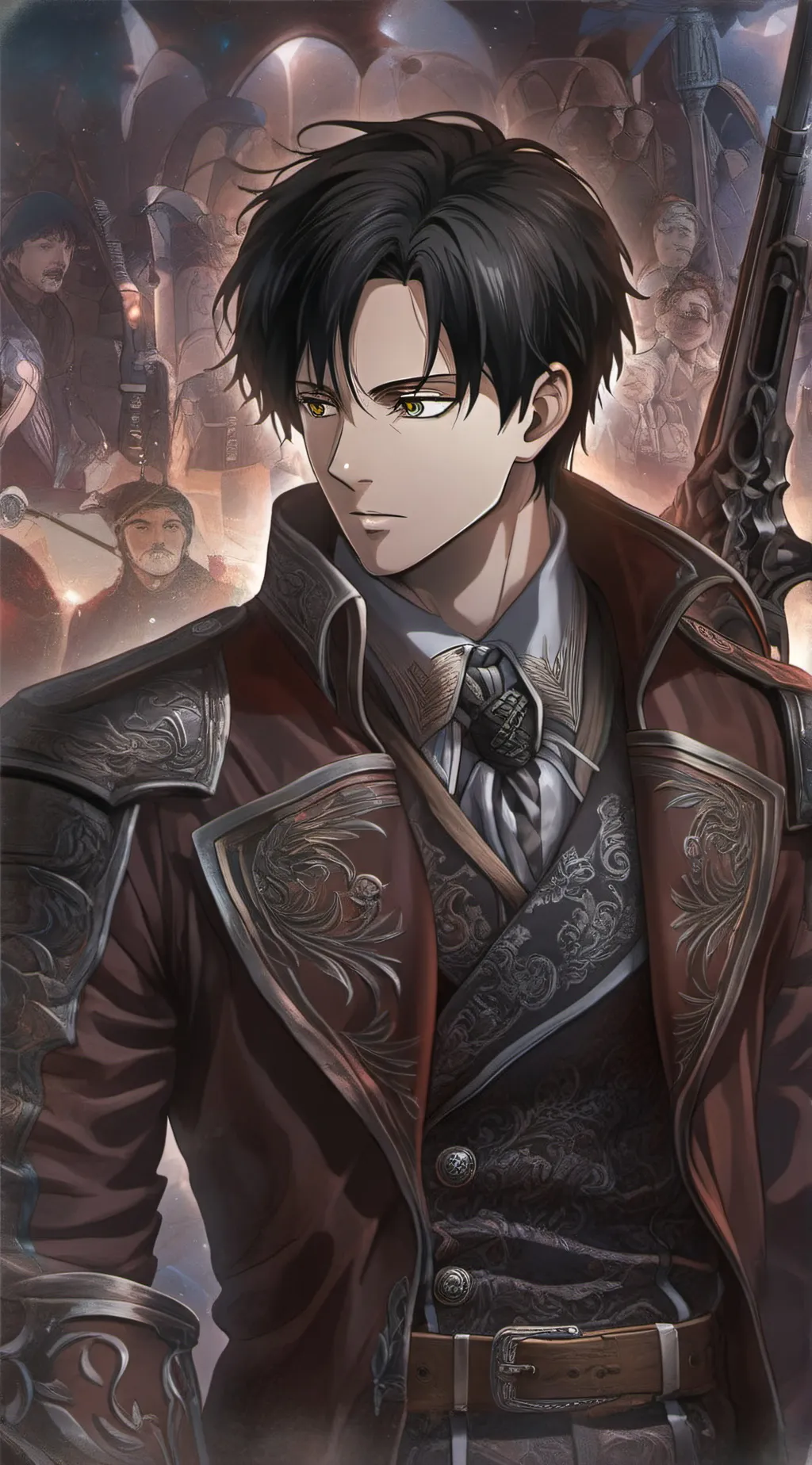 ai character: Levi  background