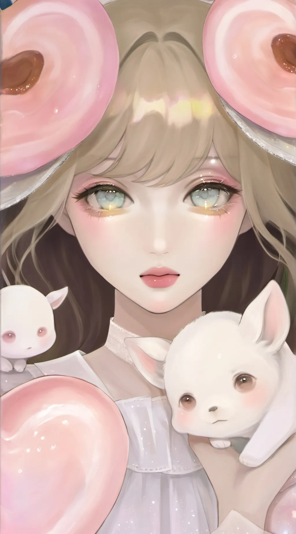 ai character: queen of heaven background