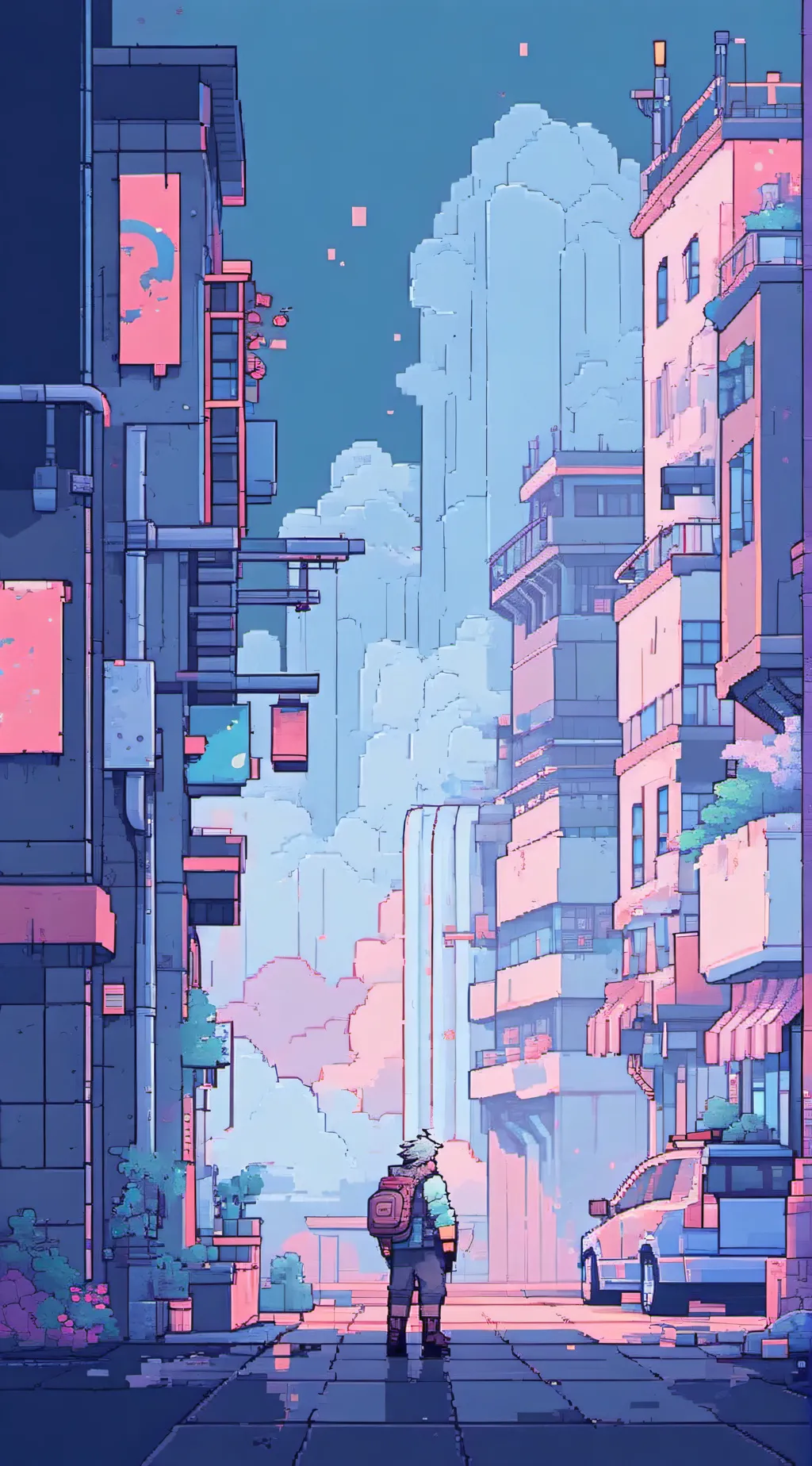 ai character: Infinity castle background