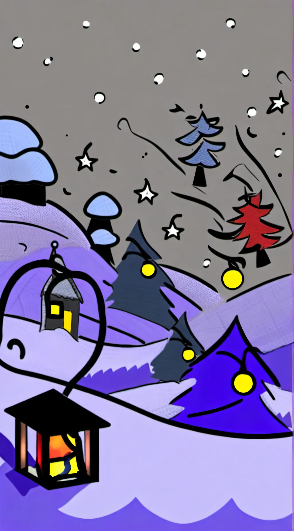 ai character: Chrismas critters background