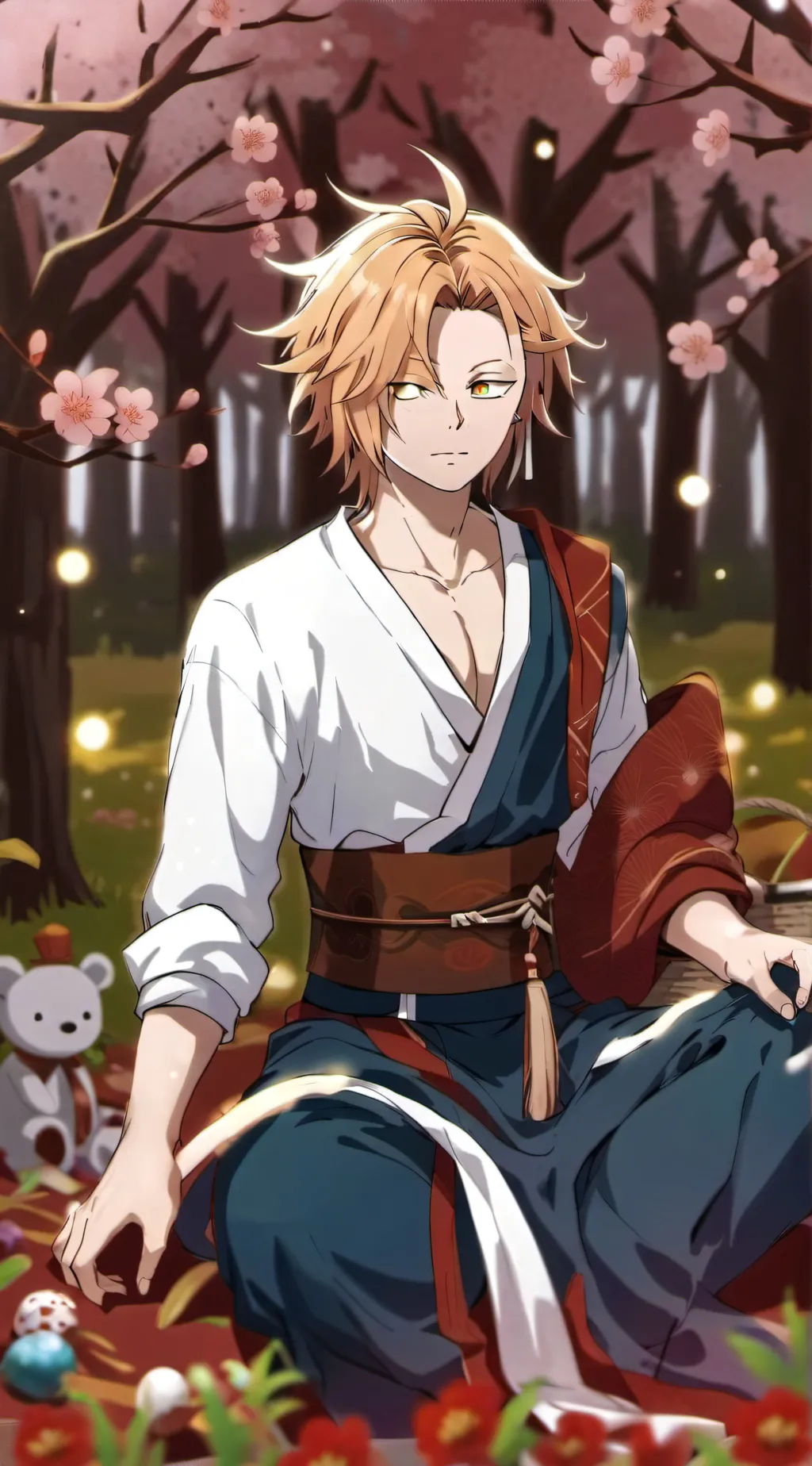 ai character: Mha plane trip background