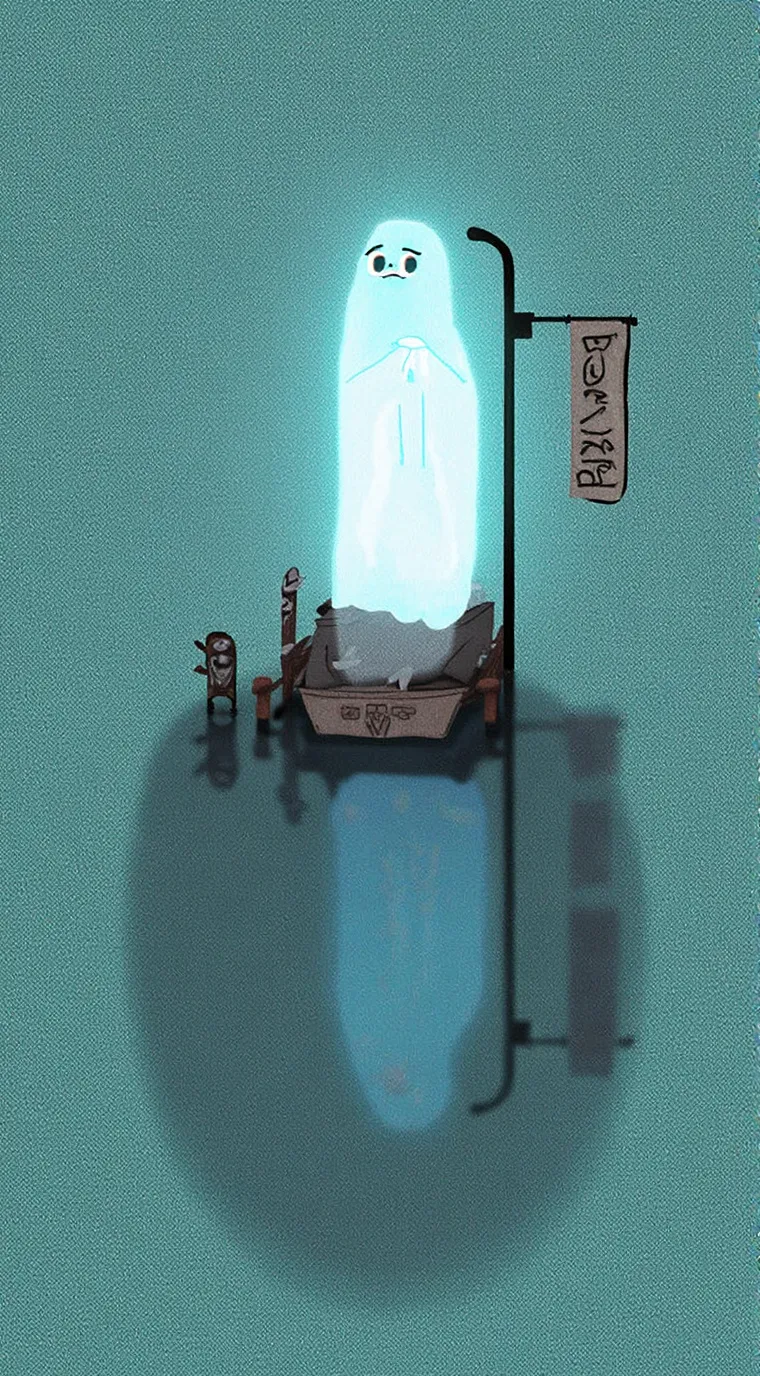 ai character: Ghost background