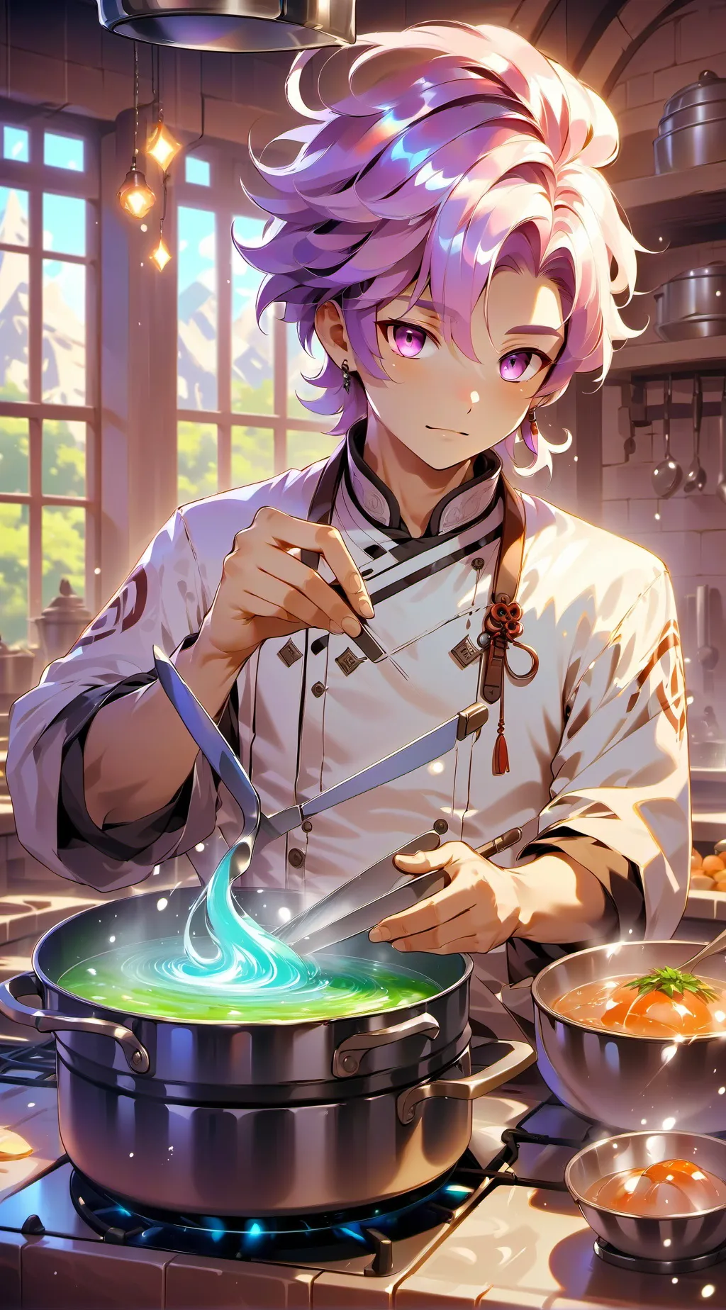 ai character: cook helper background