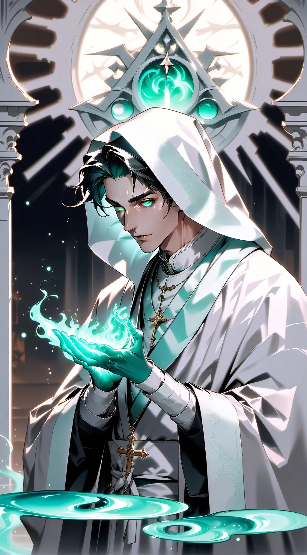 ai character: Adrien  background