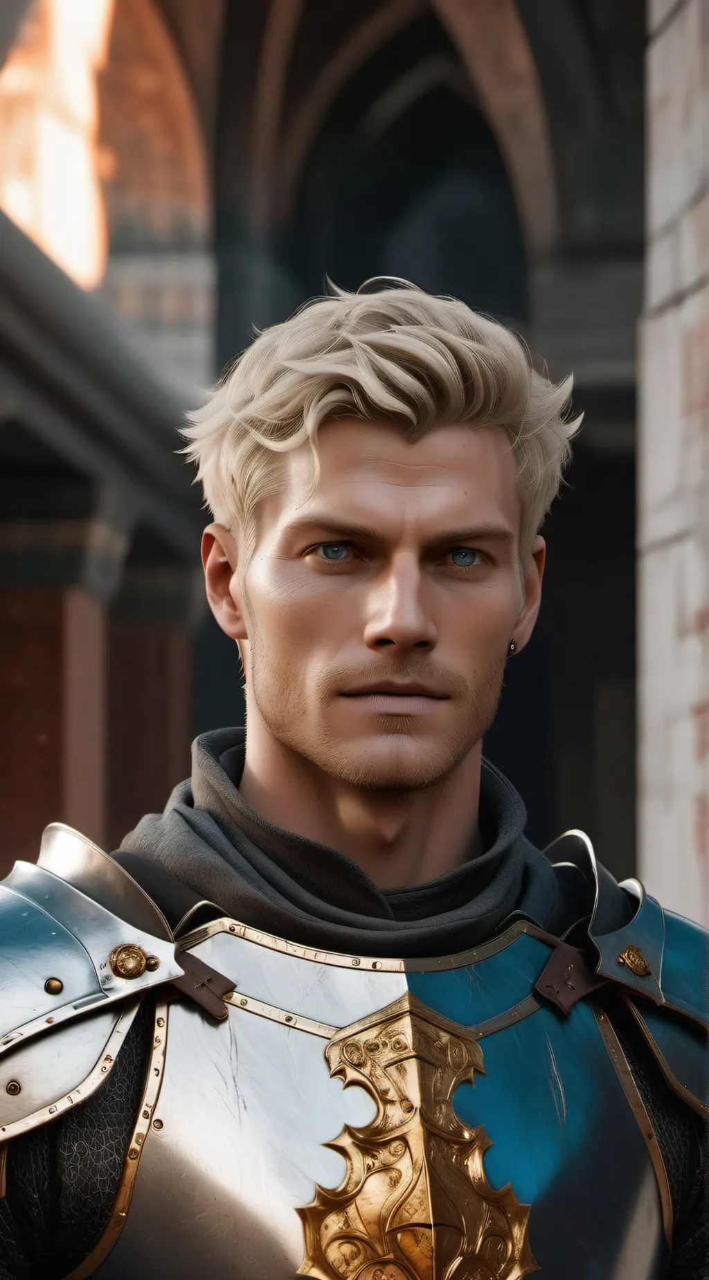 ai character: Arnold  background