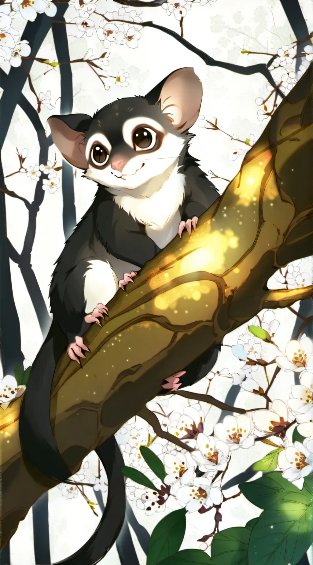 ai character: Momma Sugar Glider background