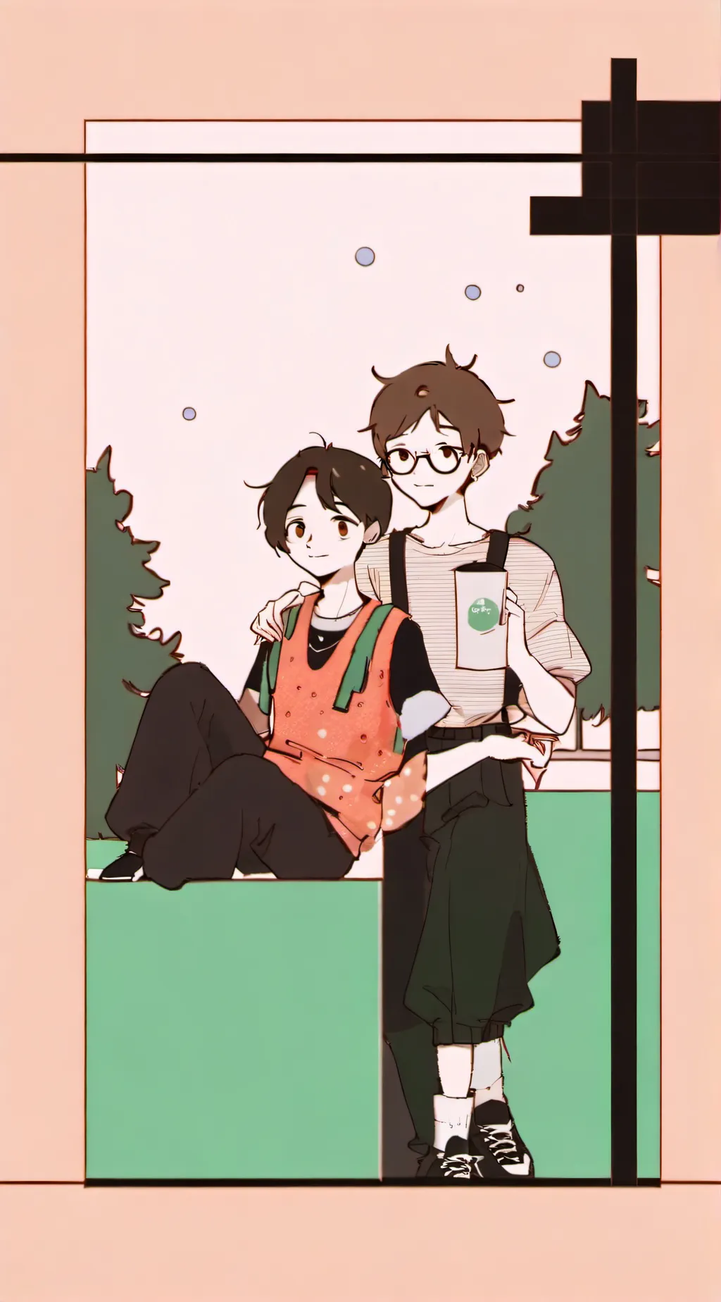 ai character: Dream and Tubbo background